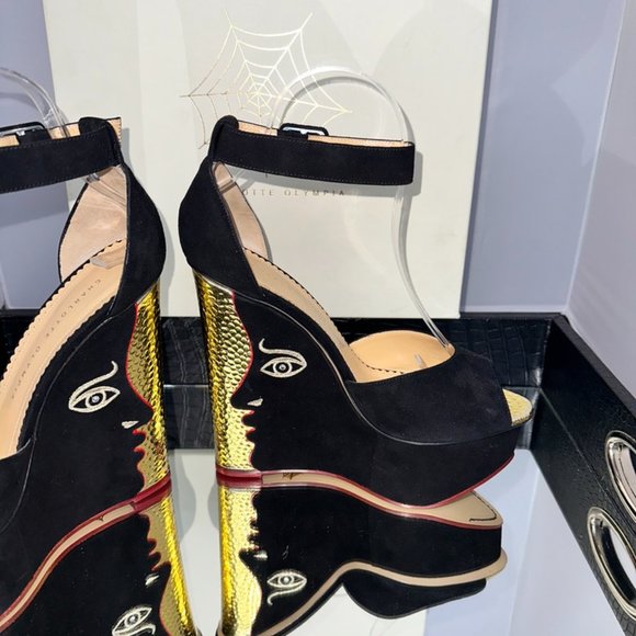 CHARLOTTE OLYMPIA TWO-FACED PLATFORM WEDGE - Picture 7 of 12